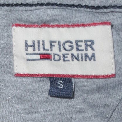 Hilfiger Denim Men's Grey Cotton Regular Fit Short Sleeve Polo S