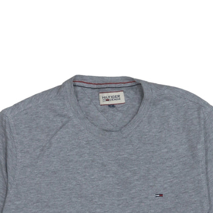 Hilfiger Denim Men's Grey Cotton Regular Fit Short Sleeve Polo S