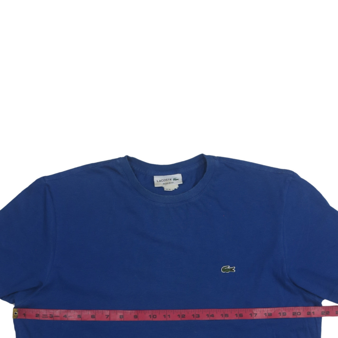 Lacoste Men's Blue Regular Fit Crew Neck Cotton T-Shirt XL
