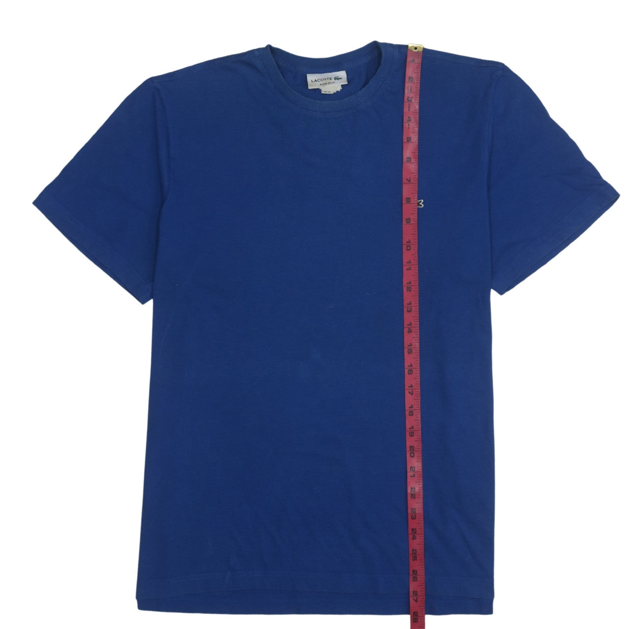 Lacoste Men's Blue Regular Fit Crew Neck Cotton T-Shirt XL