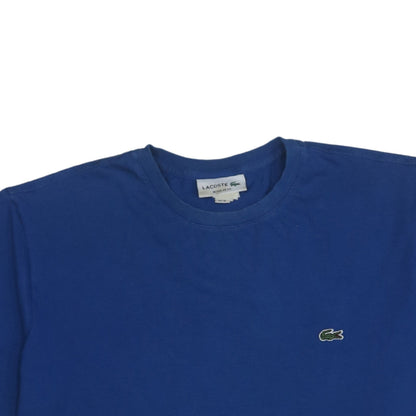 Lacoste Men's Blue Regular Fit Crew Neck Cotton T-Shirt XL