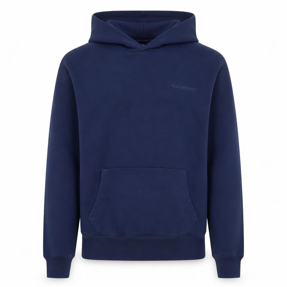 adidas Humanrace Men’s Blue Pullover Hoodie Size S