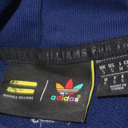 adidas Humanrace Men’s Blue Pullover Hoodie Size S