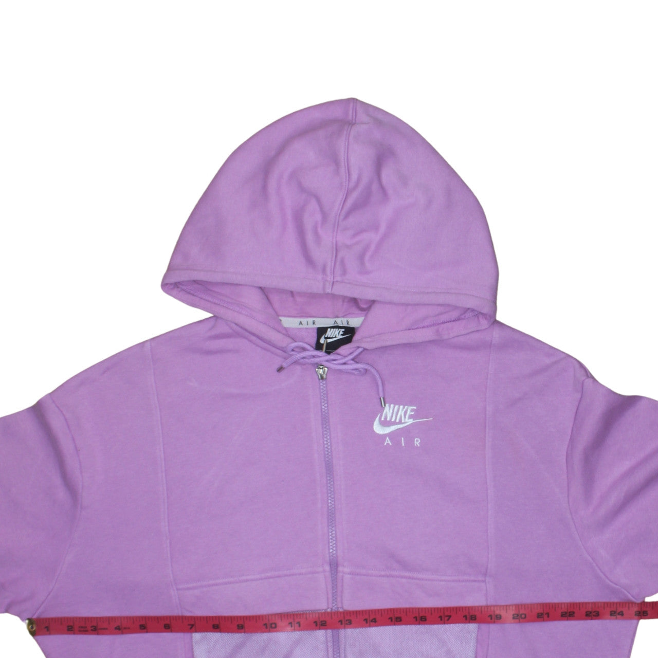 Nike Air Womens Purple Full Zip Hoodie Medium Cotton Blend