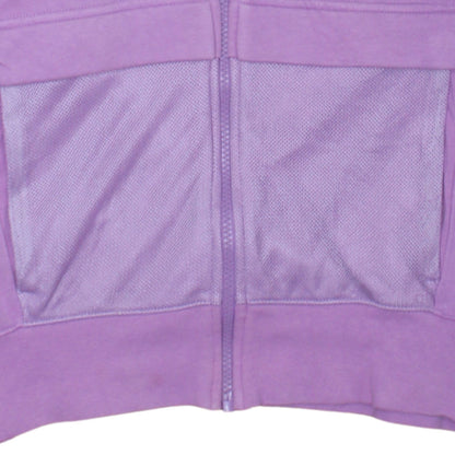 Nike Air Womens Purple Full Zip Hoodie Medium Cotton Blend