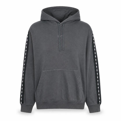 Nike Women's Grey Pullover Hoodie Large Logo Hooded Sweatshirt