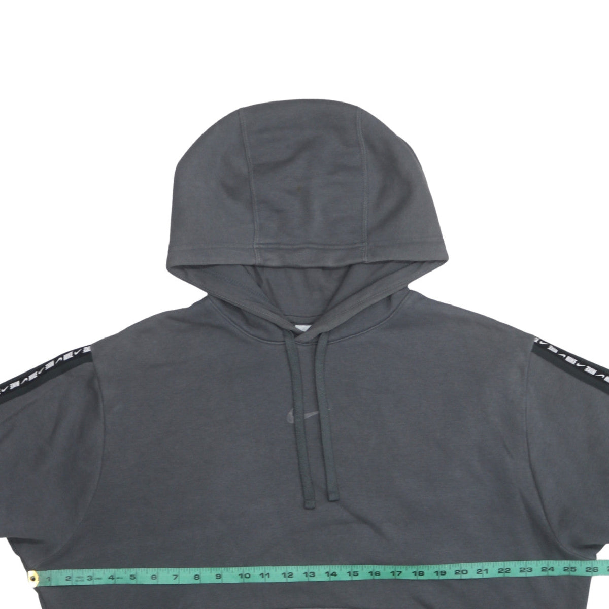 Nike Women's Grey Pullover Hoodie Large Logo Hooded Sweatshirt