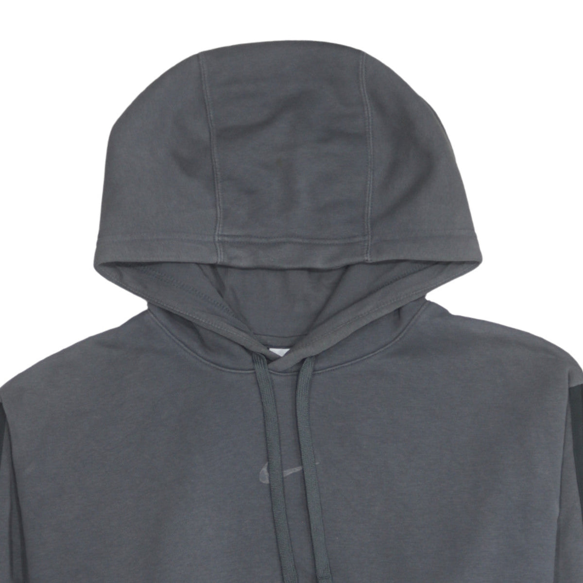 Nike Women's Grey Pullover Hoodie Large Logo Hooded Sweatshirt