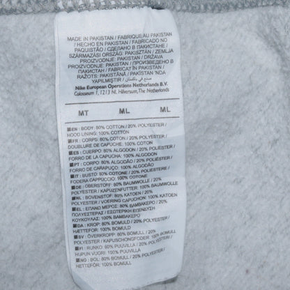 Nike Men's Grey Pullover Hoodie Size M Classic Fleece Sweatshirt