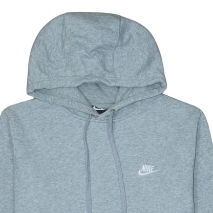 Nike Men's Grey Pullover Hoodie Size M Classic Fleece Sweatshirt