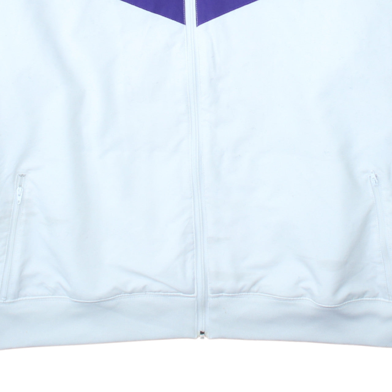 Nike Men's Grey White Purple Full Zip Hoodie Size L