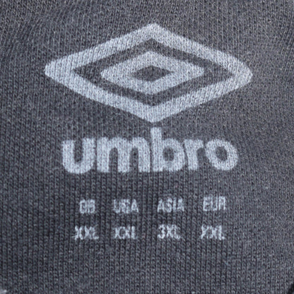 Umbro Men’s Black England Rugby O2 Polo Shirt 2XL Cotton Blend