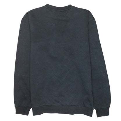 adidas Men Black Small Pullover Logo Crew Neck Sweatshirt