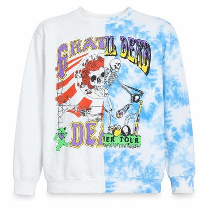 H&M Divided Women’s XS Blue Tie-Dye Grateful Dead Pullover Sweatshirt