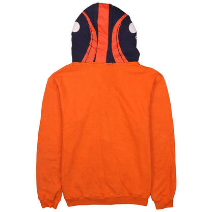 NFL Team Apparel Boys Orange Full Zip Hoodie XL 18 American Football Graphic
