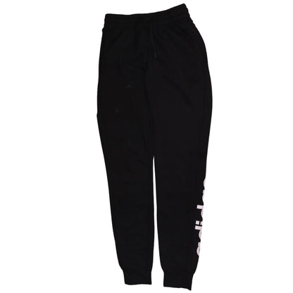adidas Women's Black XS Logo Sweatpants Cotton Blend