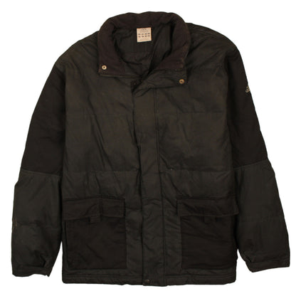 adidas Men's Black Puffer Jacket S Windproof Winter Coat