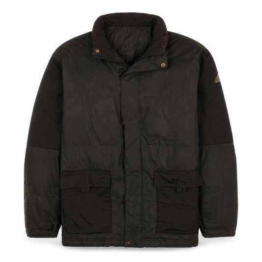 adidas Men's Black Puffer Jacket S Windproof Winter Coat