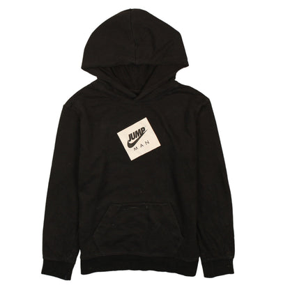 Jordan Boys Black Jumpman Pullover Hoodie Size L Cotton Fleece