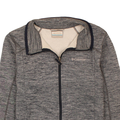 Columbia Boys Grey Fleece Lined Full Zip Outdoor Jacket Size 14-16 Years