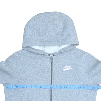 Nike Boys Grey Full Zip Hoodie Sweatshirt L 147-158cm Standard Fit