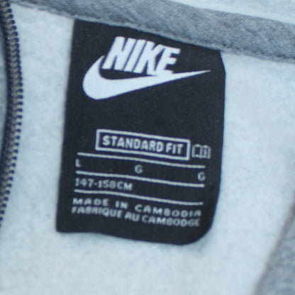 Nike Boys Grey Full Zip Hoodie Sweatshirt L 147-158cm Standard Fit