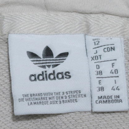 Adidas Women’s Beige Colourblock 1/4 Zip Hoodie Size 12