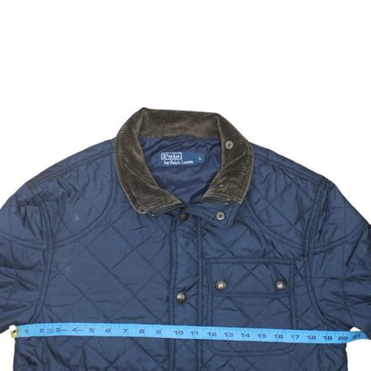 Polo Ralph Lauren Men's Blue Quilted Polyester Jacket Size L