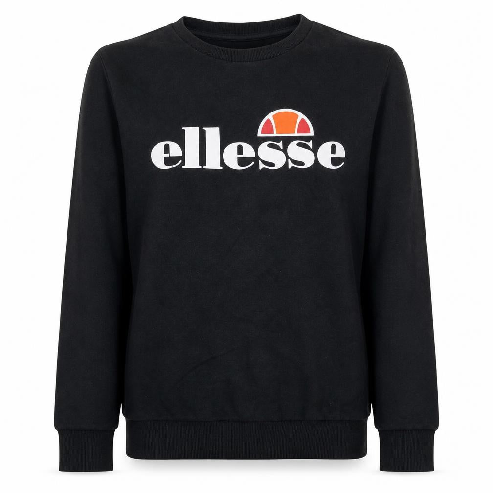 Ellesse Womens Black UK 8 Pullover Crew Neck Sweatshirt