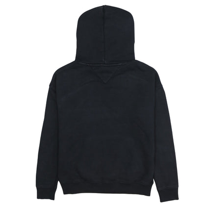 Tommy Jeans Women Black Small Pullover Hoodie Cotton Logo Casual
