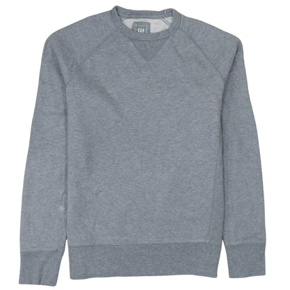GAP Men's Grey Crew Neck Pullover Sweatshirt Size S