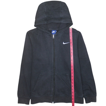 Nike Boys Black XL Full Zip Hoodie Fleece Sweatshirt 13-15 Years