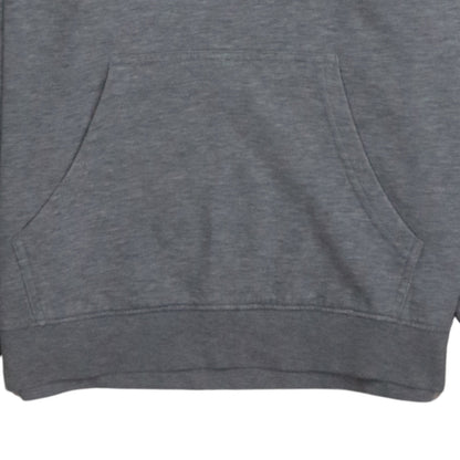 Champion Womens Grey Pullover Hoodie Medium Cotton Blend Logo