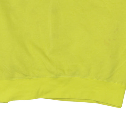 Nike Womens Yellow Crew Neck Pullover Sweatshirt M Cotton Blend