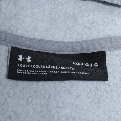 Under Armour Womens Grey Full Zip Hoodie Size L Loose Fit