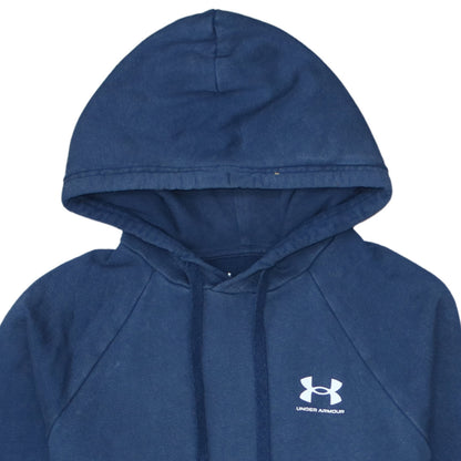 Under Armour Men's Blue Pullover Hoodie Size S Relaxed Fit Fleece