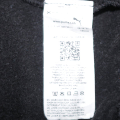 Puma Men's Black Pullover Hoodie Small Logo Fleece Sweatshirt