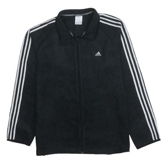Adidas Men's Black XL Fleece Full Zip Sports Jacket