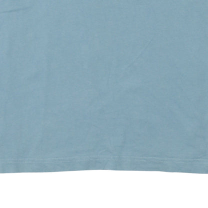 Tommy Hilfiger Men’s Blue Floral Logo Slim Fit Cotton T-Shirt Size M