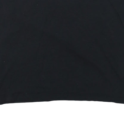Adidas Womens Black Cotton Short Sleeve Sports T-Shirt Size S