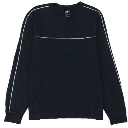 Nike Mens Black L Crew Neck Pullover Sweatshirt