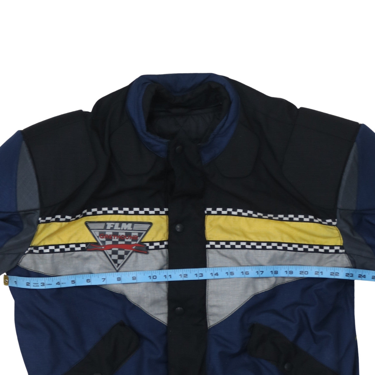 FLM Mens Blue 2XL Motorcycle Jacket Waterproof Padded