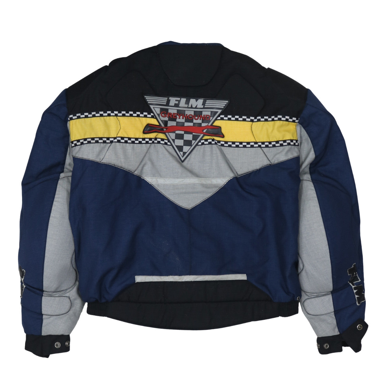 FLM Mens Blue 2XL Motorcycle Jacket Waterproof Padded