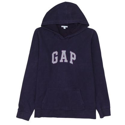 Gap Womens Navy Blue Pullover Hoodie Size L Cotton Blend