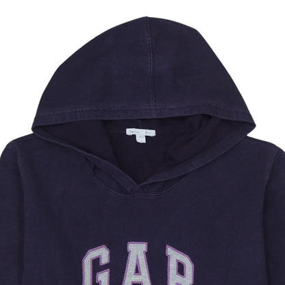 Gap Womens Navy Blue Pullover Hoodie Size L Cotton Blend