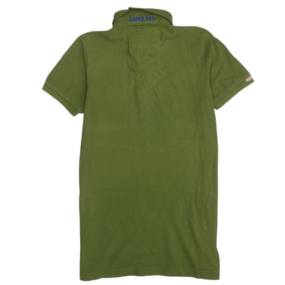 Superdry Men's Green XL Vintage Embroidered Polo Shirt