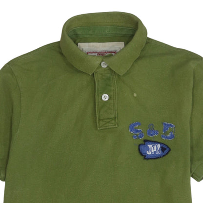 Superdry Men's Green XL Vintage Embroidered Polo Shirt
