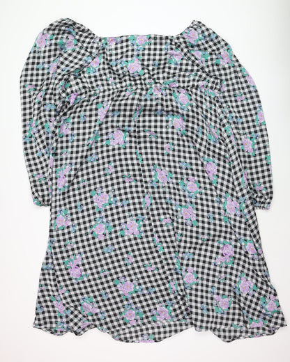 Simply Be Women’s Multicoloured Size 26 A-Line Knee Dress