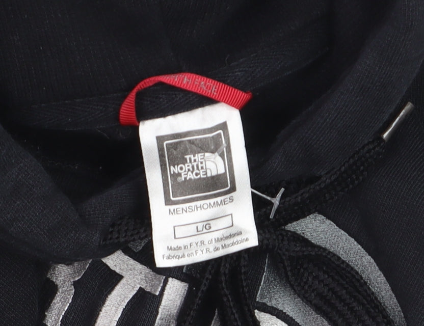 The North Face Men's Black Pullover Hoodie Size L Regular Fit