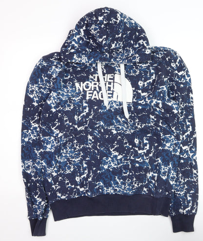 The North Face Men's Blue Pullover Hoodie L Outdoor Cotton